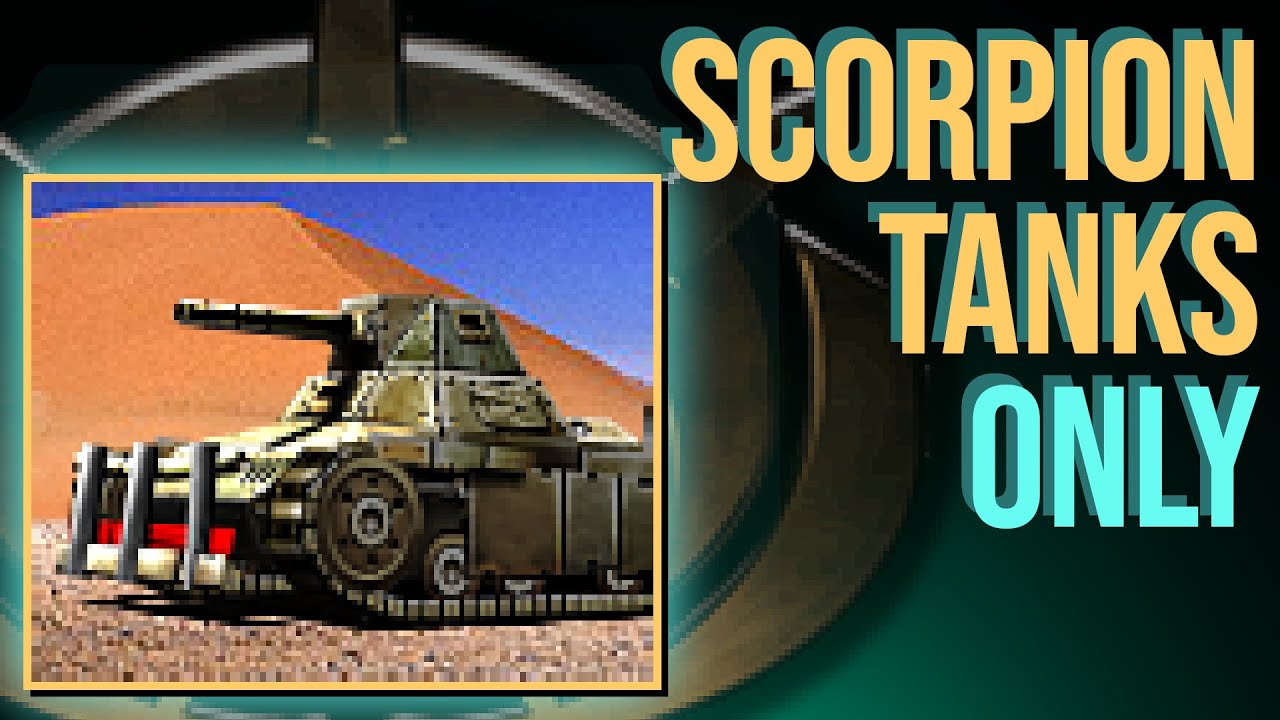 Смогут ли танки «Скорпион» в одиночку победить брутальный ИИ? — C&C Generals: Single Unit Challenge