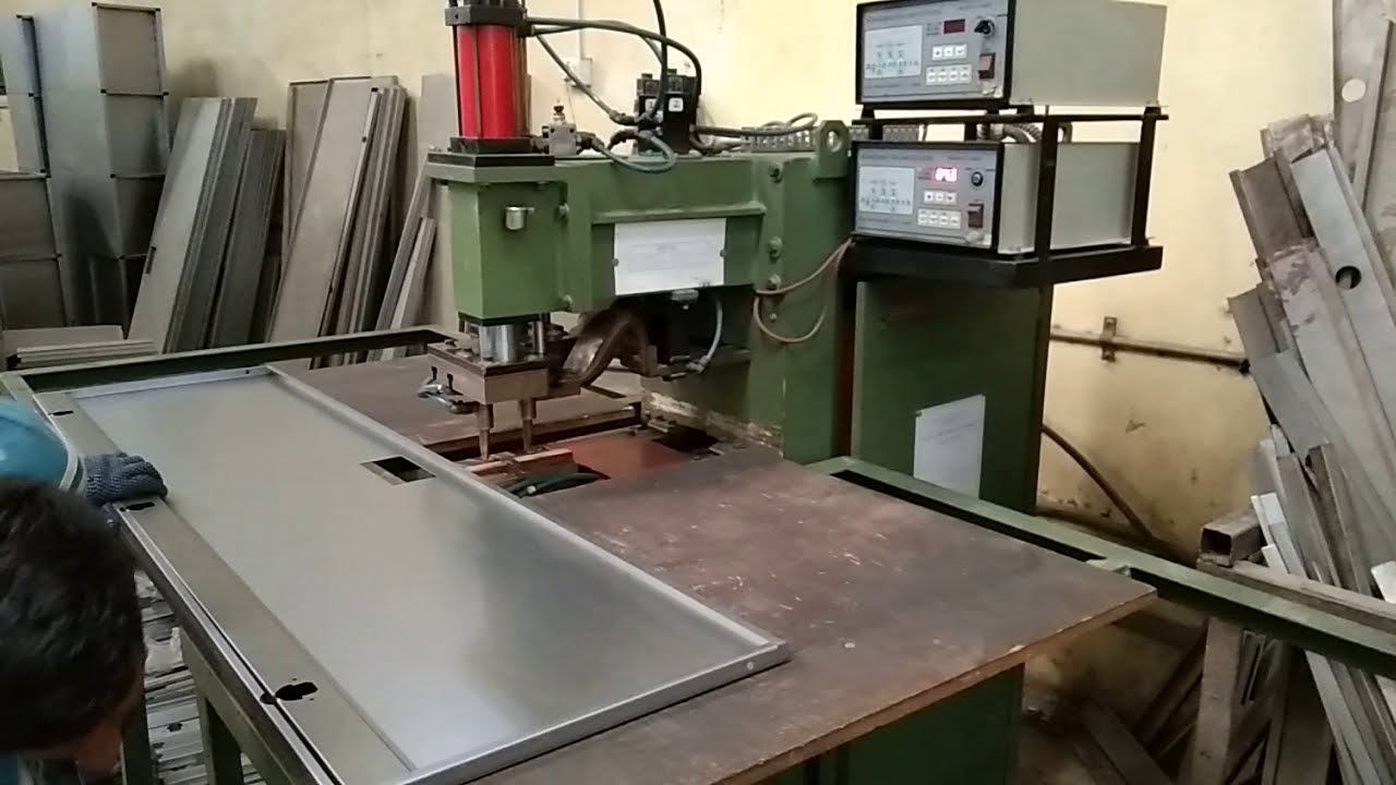 Dual had spot Welding machine for Almira #welding #spot welding #seam welding #almirah spot welding