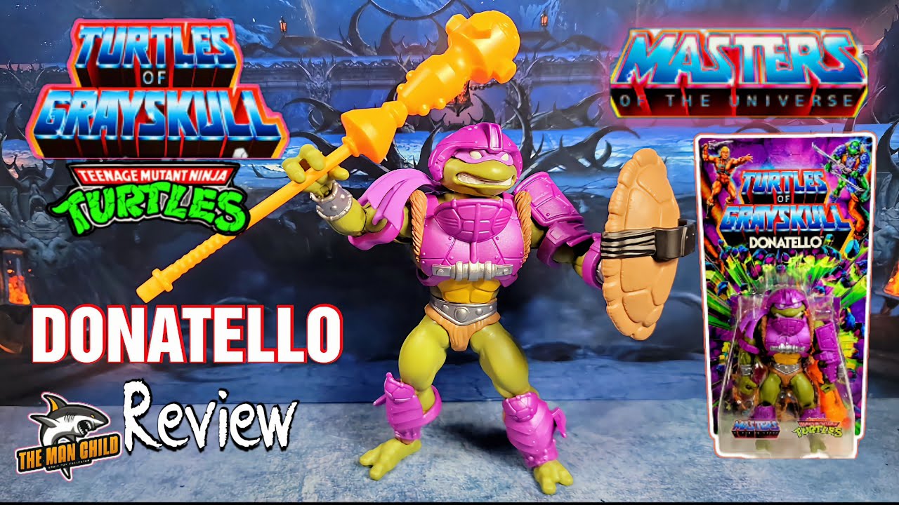 Masters of the Universe Origins Turtles of Grayskull DONATELLO figure Review!