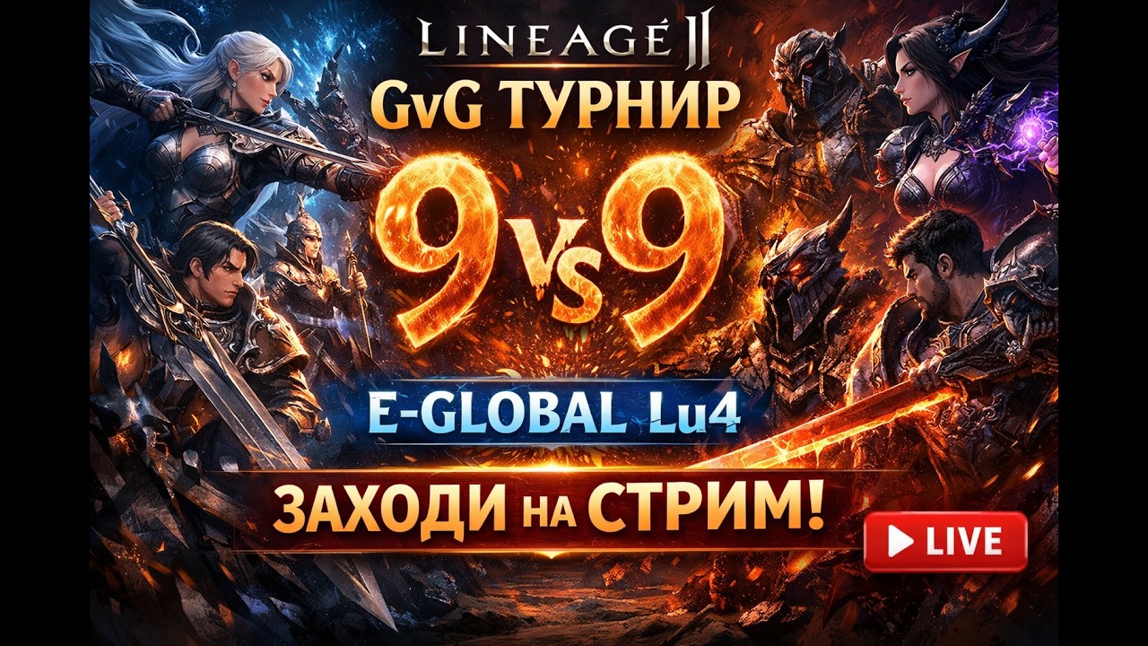 Сервер Lineage2 Lu4 MasterWork - Турнир GvG 9x9 | #shorts #mmorpg #lineage2