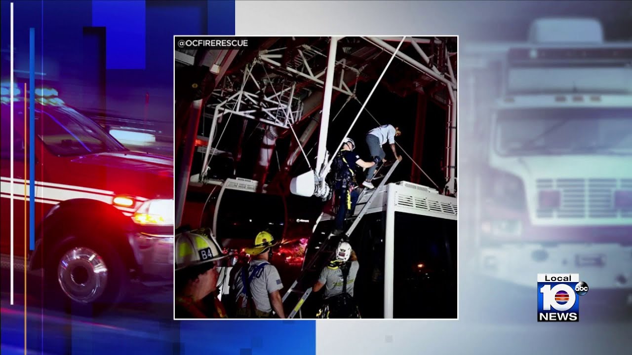 Over 60 people get stuck for hours on Orlando Ferris wheel