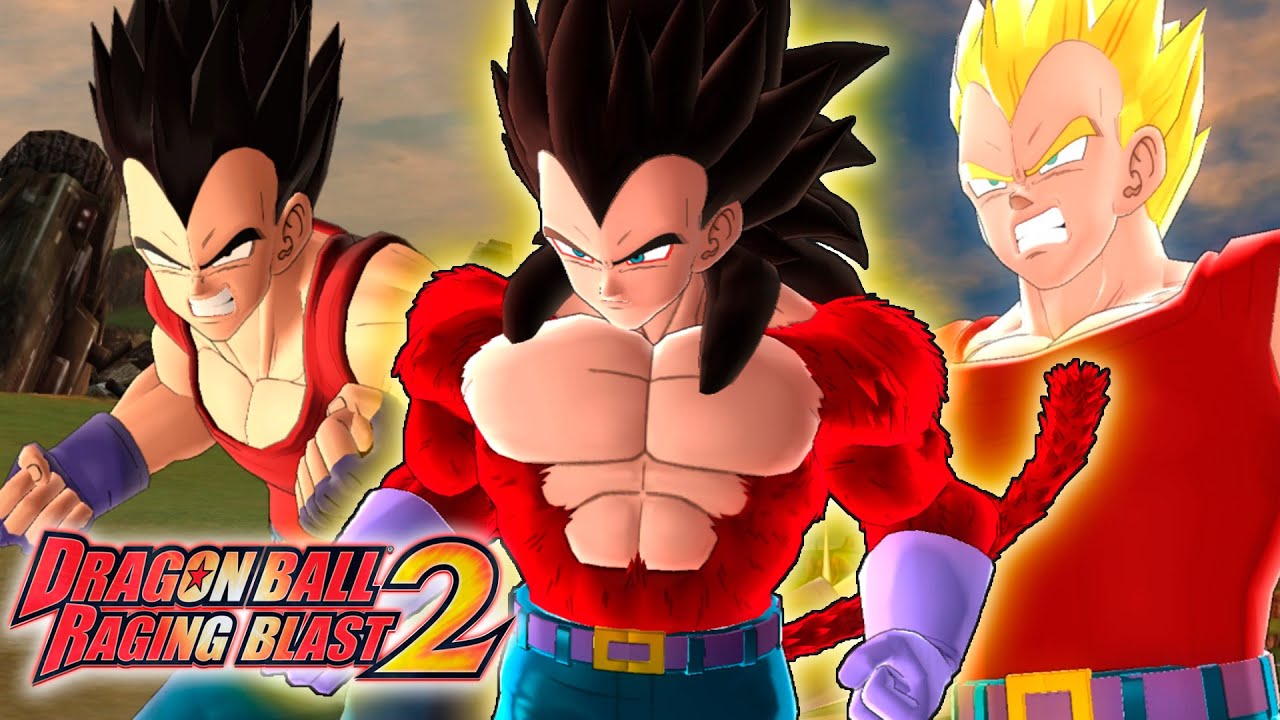 Vegeta GT All Transformations Mod (Base, SSJ, SSJ4) | Dragon Ball Raging Blast 2 Mods