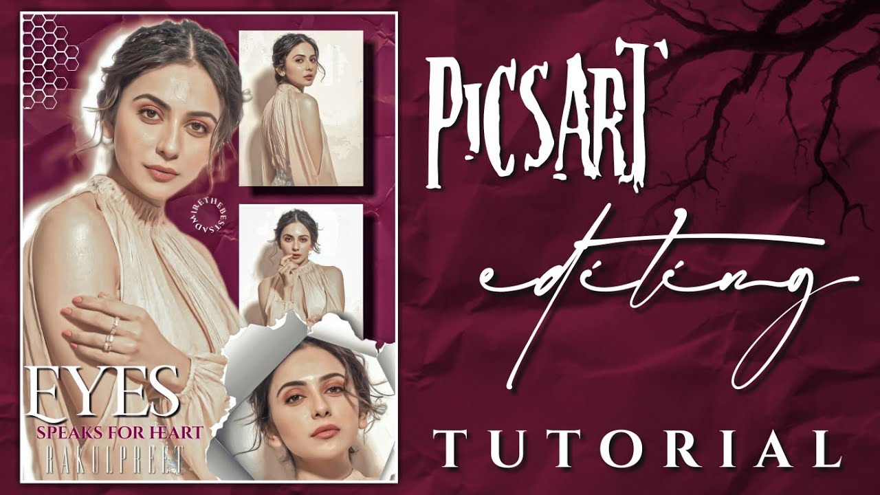 Picsart Editing Tutorial🦋 || Tear paper editing || By Rainbow Skills🥀