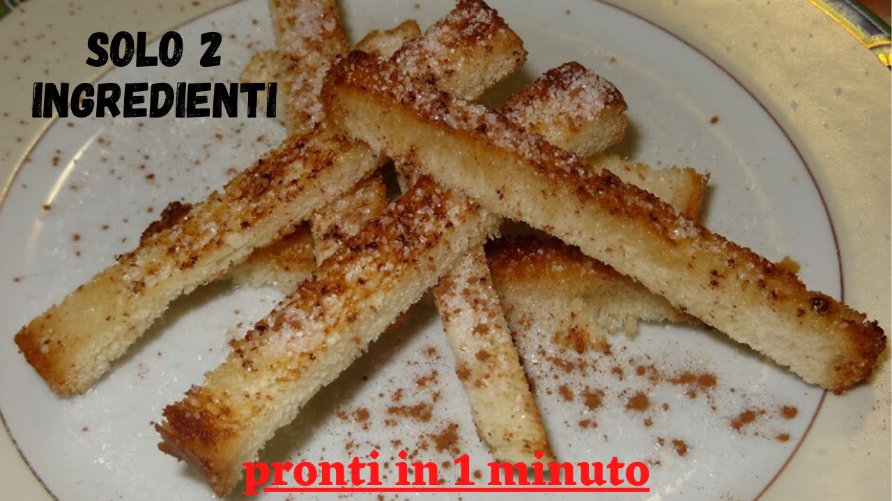 Merenda 2 ingredienti, facilissima. Ricetta dolce con pancarr&egrave;. *ricetta veloce*