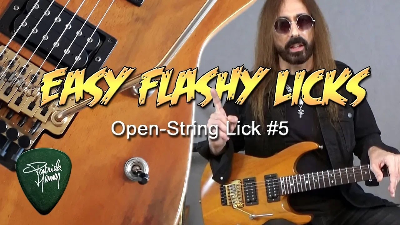 Easy Flashy Licks - Open String Lick #5