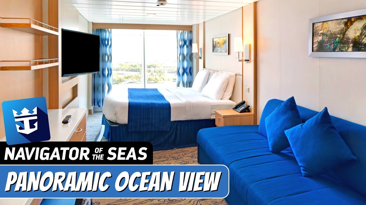 Navigator of the Seas | Spacious Panoramic Ocean View Stateroom Tour & Review 4K | Royal Caribbean