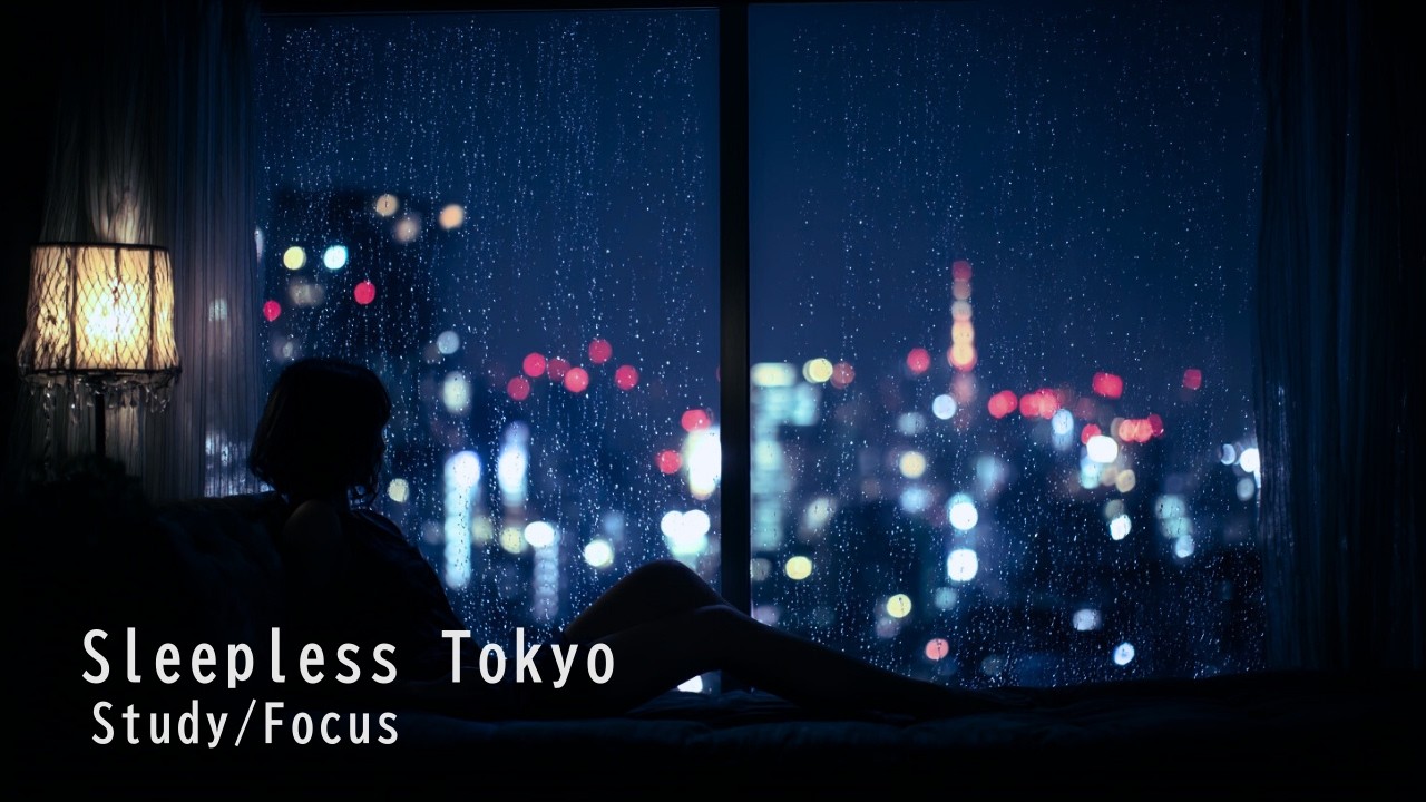 Tokyo Midnight Chill EDM (1 Hour) | Study & Focus Music for Sleepless Nights #Late Hour Window