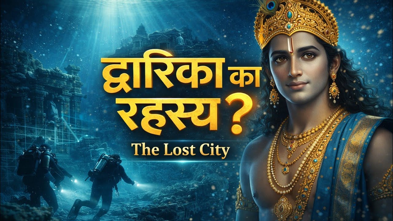 समुद्र के नीचे मिली श्री कृष्ण की नगरी! 😱 | The Lost City of Dwarka Mystery #DwarkaMystery # Dwarka