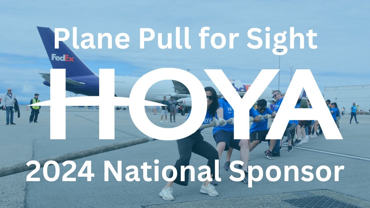 Thank You Hoya Vision Care Canada - 2024 Plane Pull for Sight National Sponsor