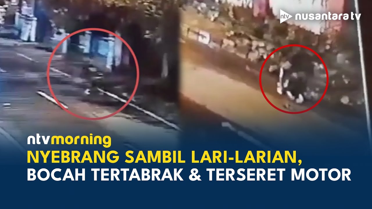Detik-detik Mengerikan Bocah Tertabrak Motor Hingga Terseret 10 Meter di Gowa | NTV MORNING