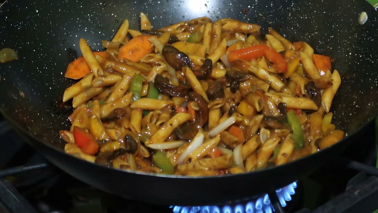 Vegan Jerk chickpea pasta (Alkaline Ingredients)