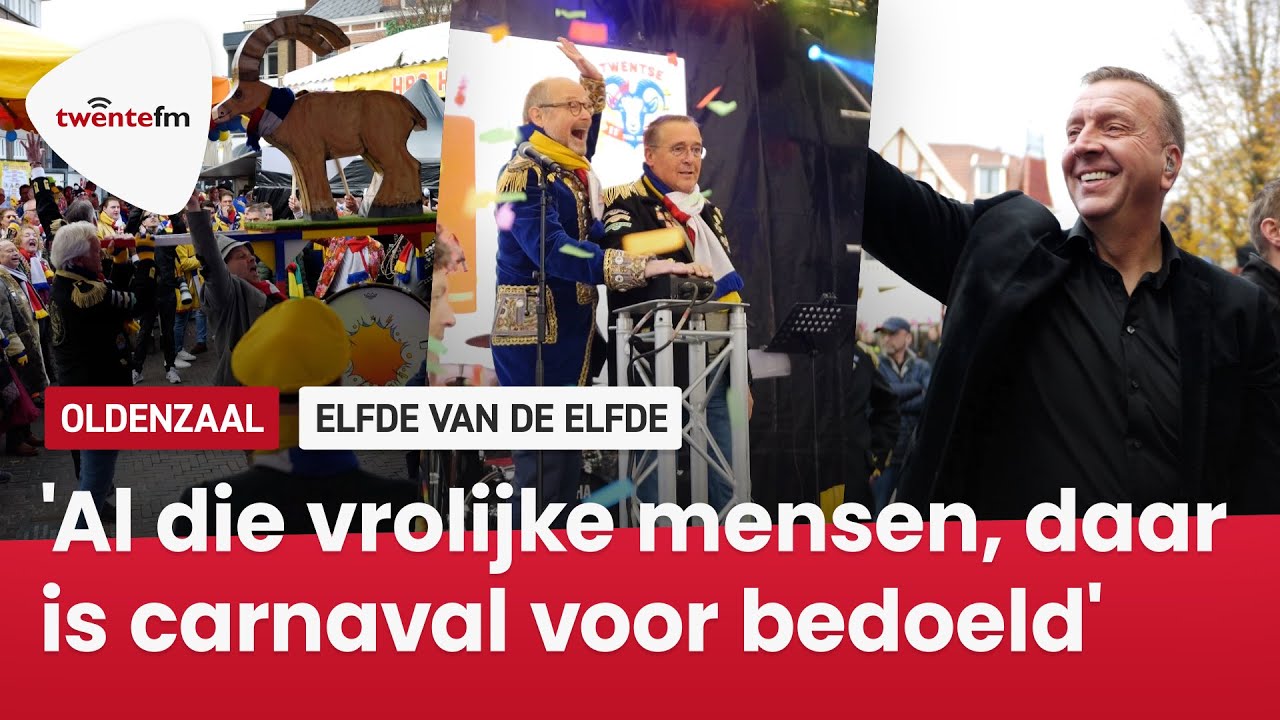 De bok is los! Daverende aftrap carnavalsseizoen met Twentse Elfde van de Elfde in Oldenzaal