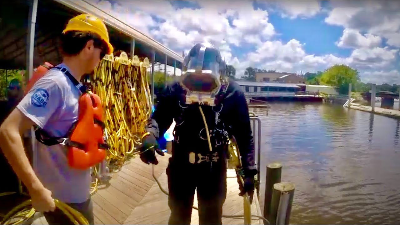 Hatting Up and Jumping In! Dive #5 of Commercial Diving School