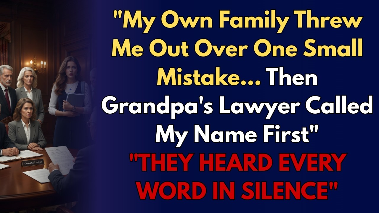 They Kicked Me Out Over a Small Mistake — Then Grandpa's Will Was Read