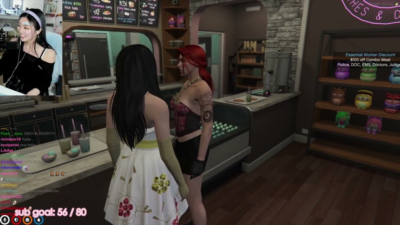April (Fuslie) gets insulted by Emi (Jaime) on her first day in GTA