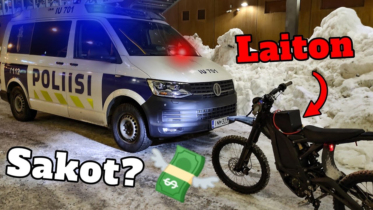 POLIISI pys&auml;ytt&auml;&auml; LAITTOMAN s&auml;hk&ouml;py&ouml;r&auml;n