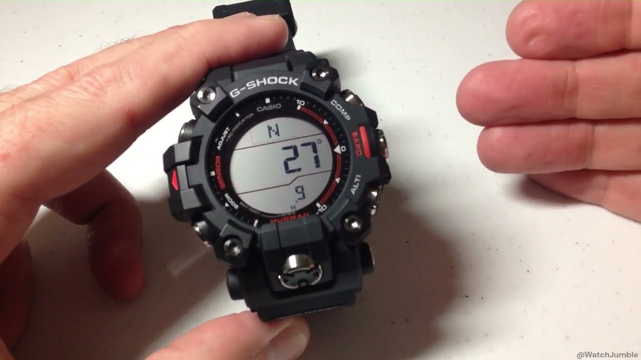 Casio G-Shock (GW-9500) Mudman | Время восхода и заката