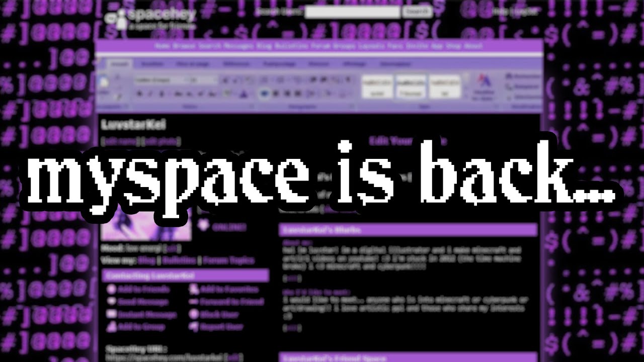 Let's explore SPACEHEY! The modern MySpace :3