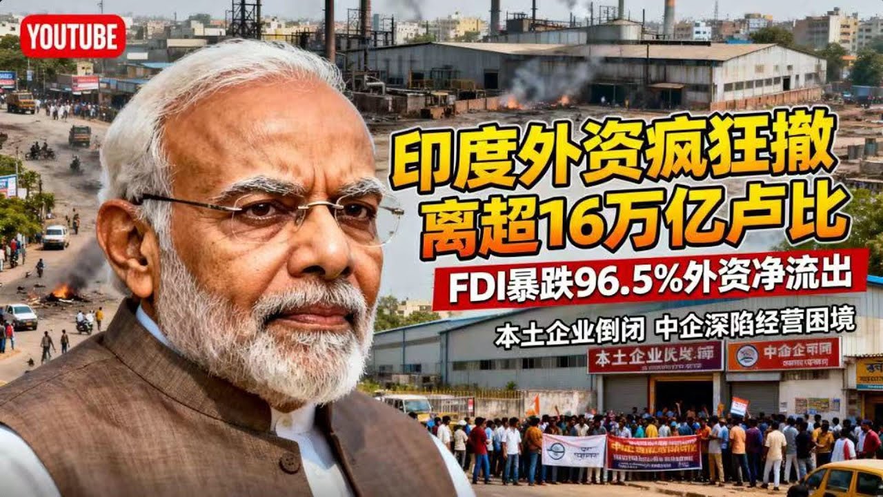 印度慘了！外資撤離達16萬億盧比，123萬家企業倒閉，中企慘遭收割