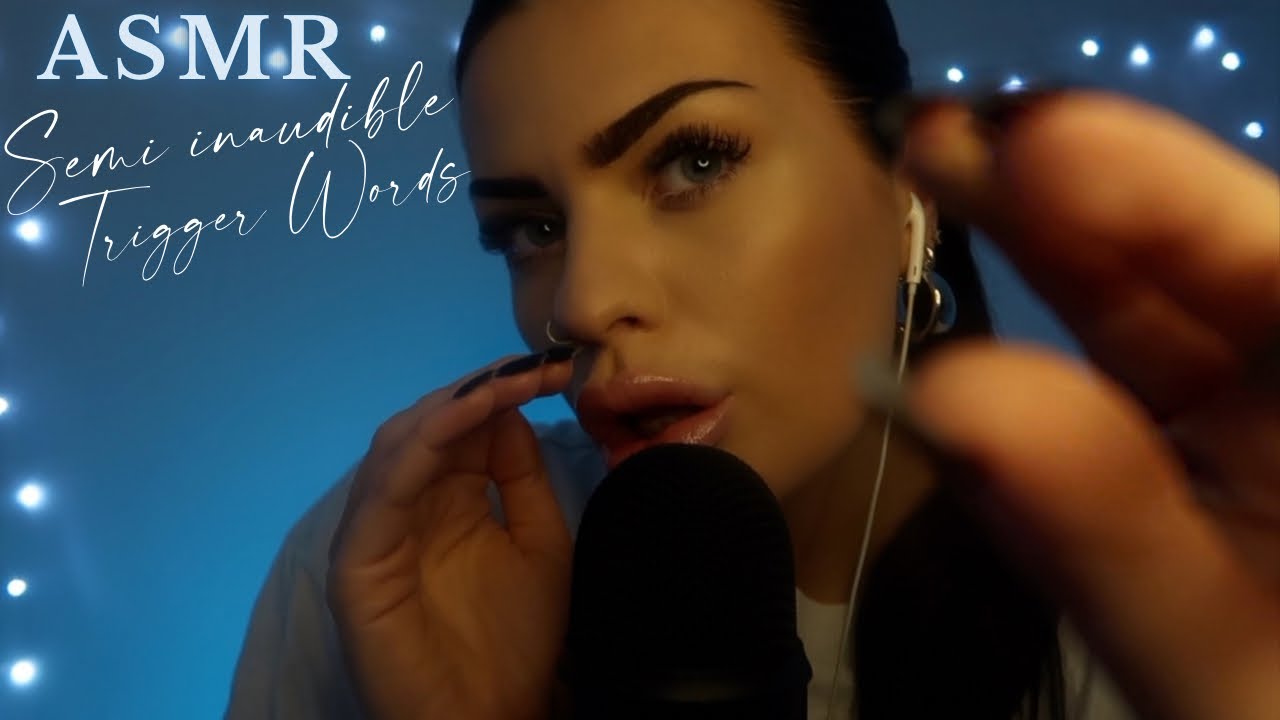 Top Semi-Inaudible ASMR Trigger Words w/ Face Touching ✨