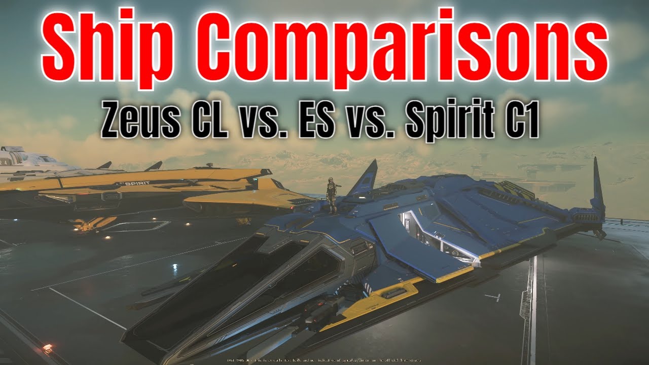 Detailed Ship Comparisons - Zeus CL vs. Zeus ES. vs. Spirit C1 | Star Citizen Guide 4K