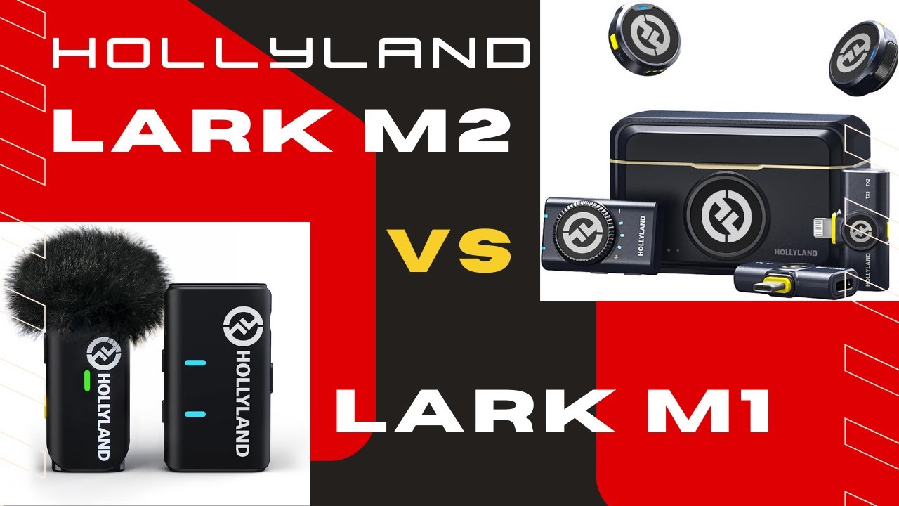 Comparatifs LARK M1 Vs LARK M2 de Hollyland, 2 Micros Cravate sans Fil Compatible Android & iPhone