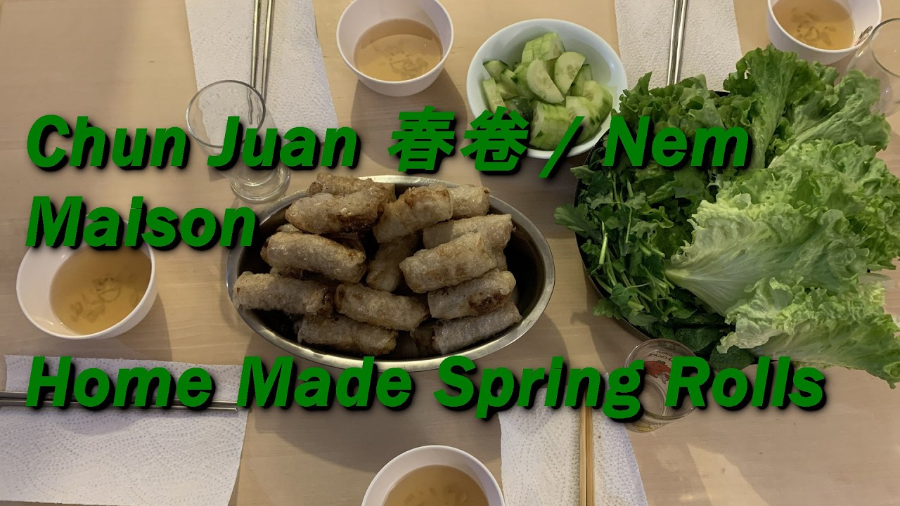 Chun Juan Nems Maison / Home Made Spring Rolls / 春卷 (Chun Juan) / Faire la sauce Nuoc Mam
