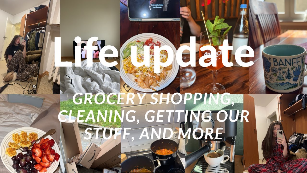 LIFE UPDATE: grocery shopping, cleaning, getting our stuff from home delivered!