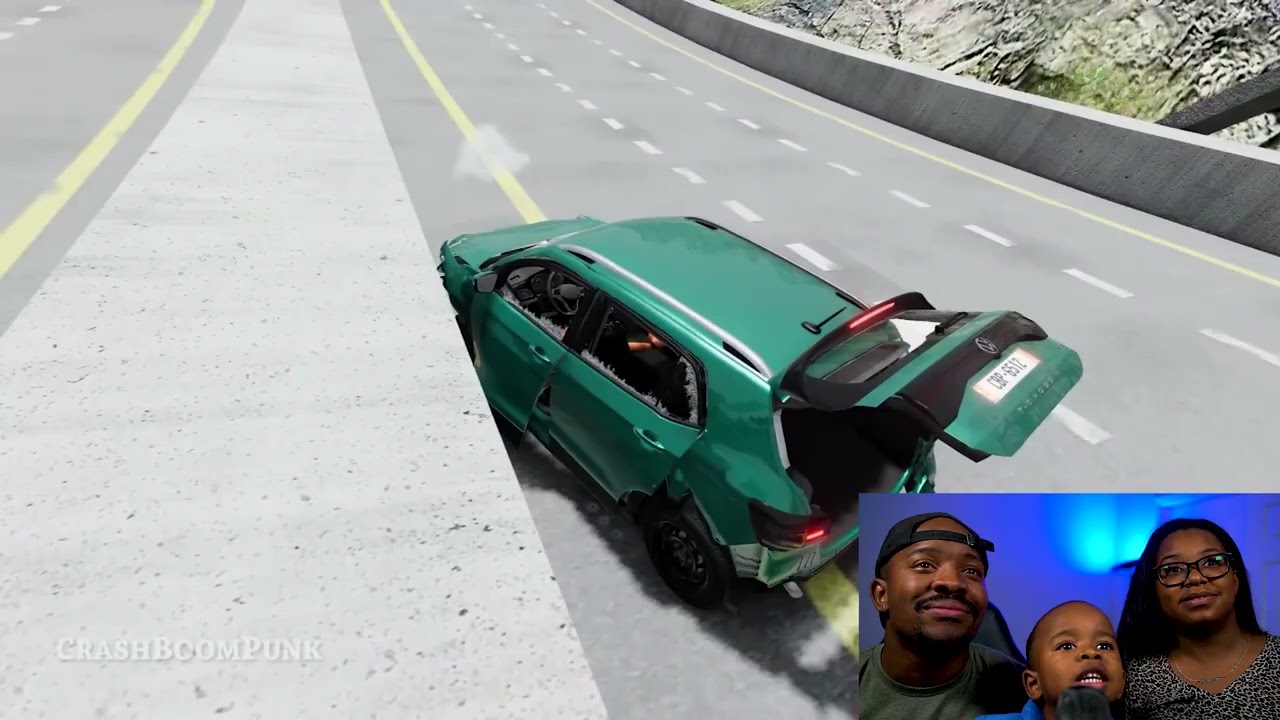 Epic High Speed Car Jumps #226 BeamNG Drive | (UDub Reaction)