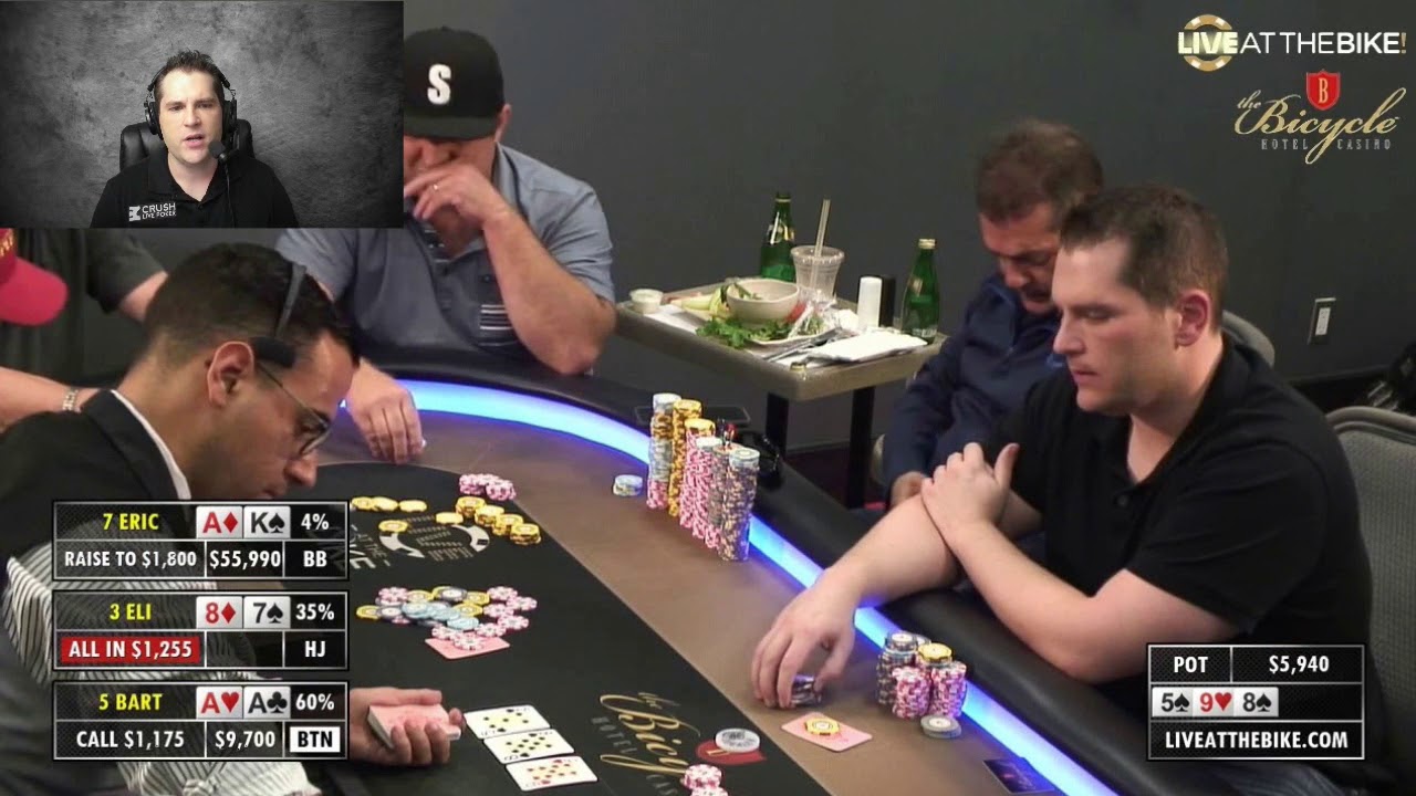 Poker Live Reads Bart Hanson Faces $5000 bet with AA on Scary Board