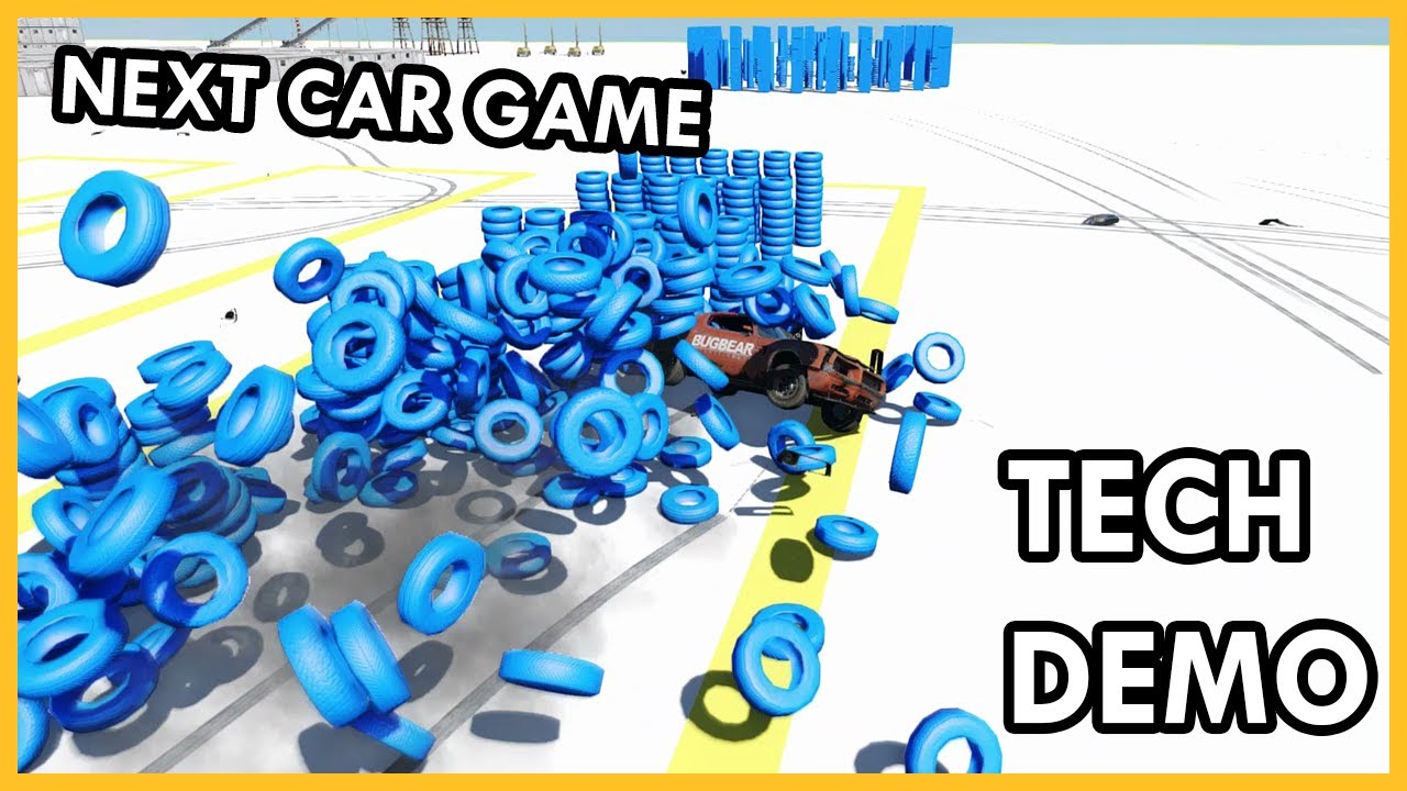 Next Car Game Tech Demo - Physics Crash Simulation