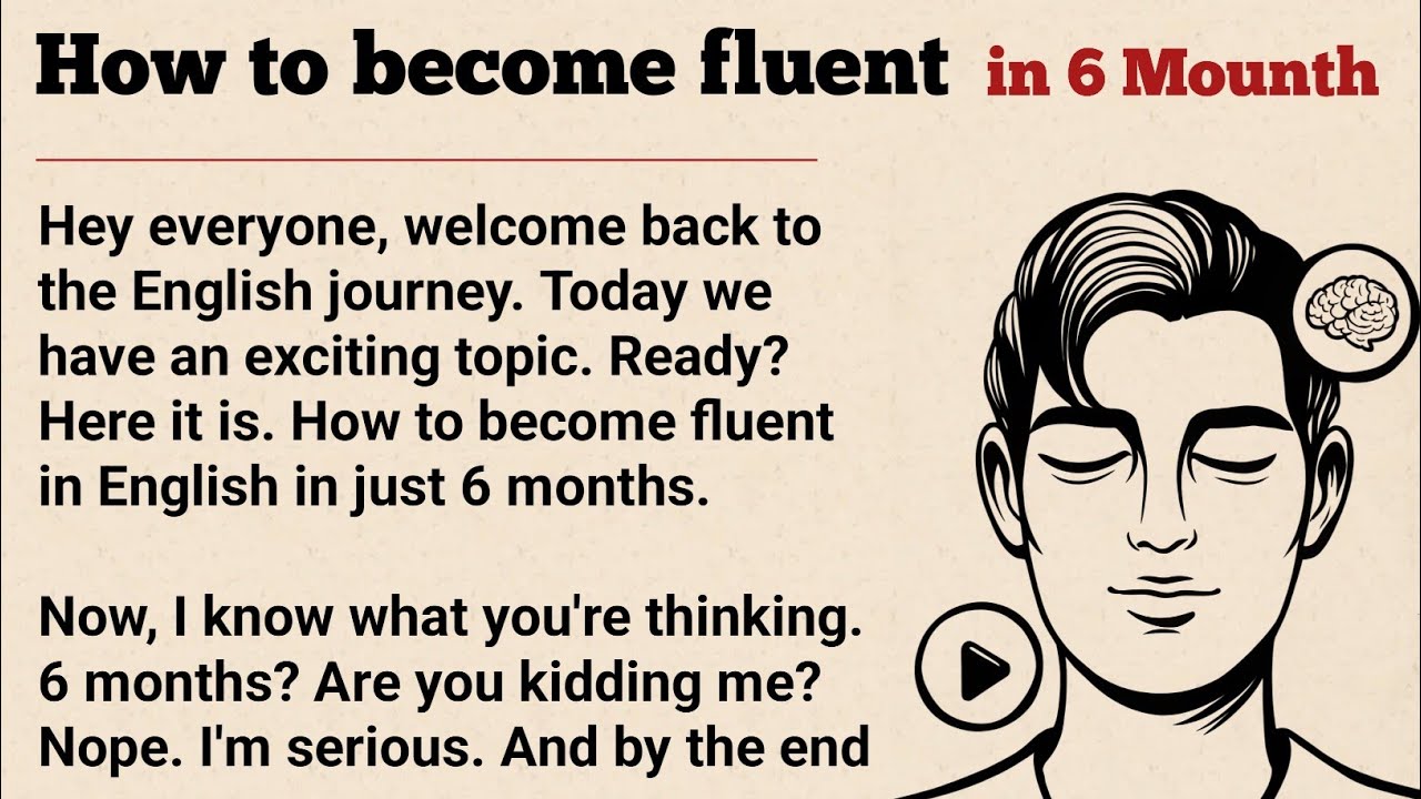 How to Become Fluent in English in 6 Months | English Speaking Practice 