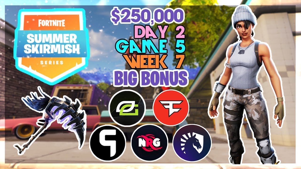$250,000 🥊Big Bonus Summer Skirmish🥊 Week 7 Day 2/Game 5 (Fortnite)