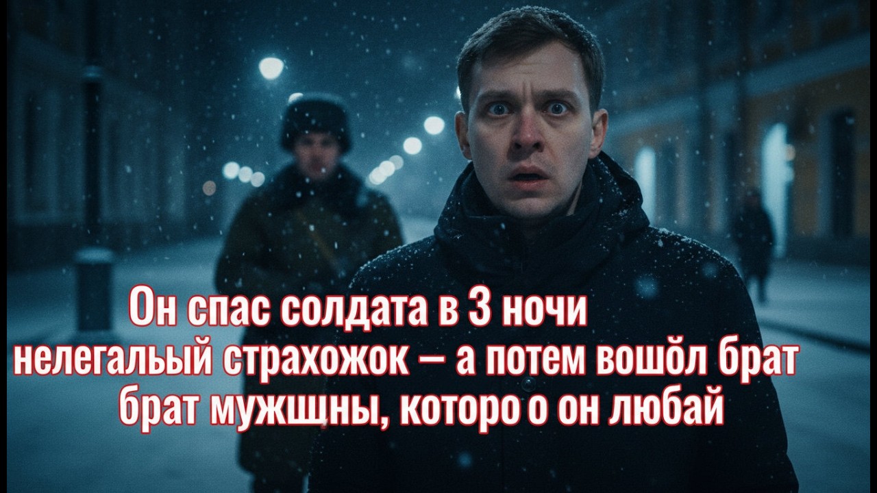 Он спас солдата в 3 ночи с нелегальной страховкой — а потом вошёл брат мужчины, которого он любил