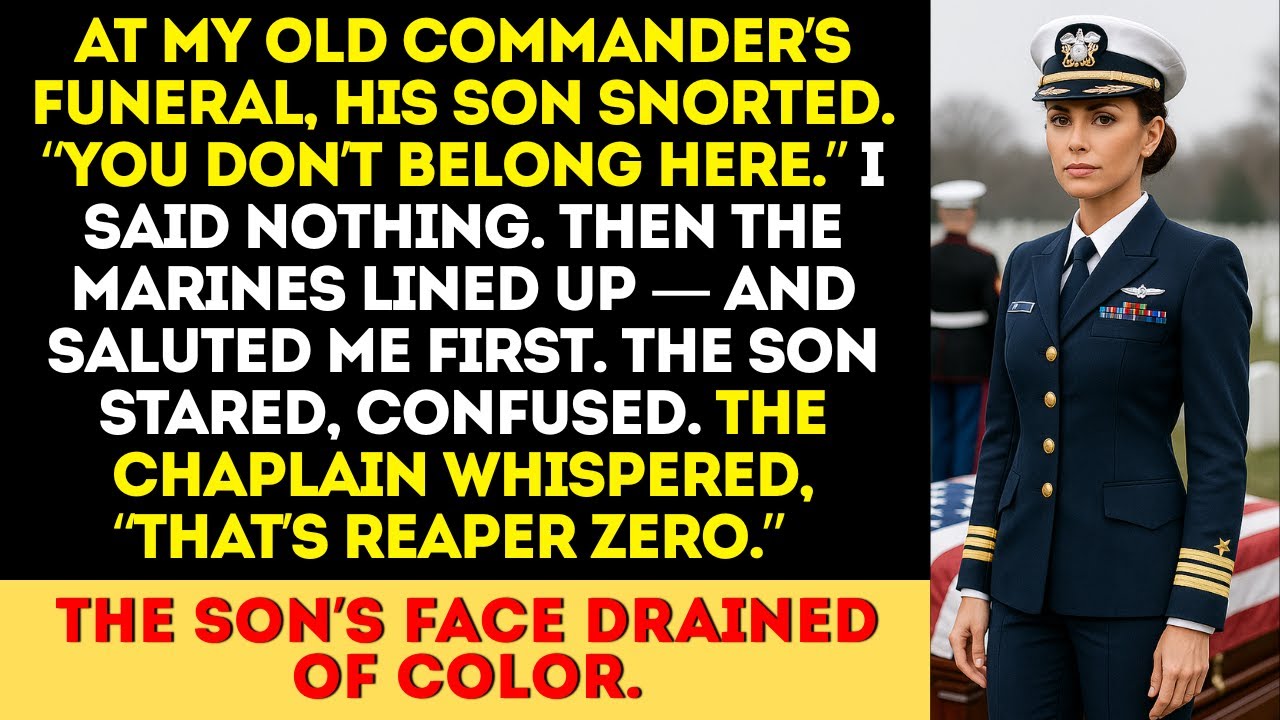 At My Commander’s Funeral, His Son Mocked Me — Until the Chaplain Whispered My Call Sign.