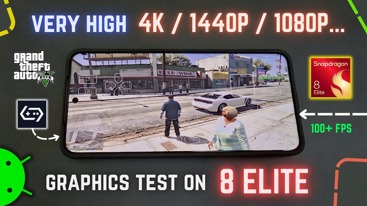 GameHub Emulator on Snapdragon 8 Elite 16GB RAM - Best Settings & GTA 5 Test!