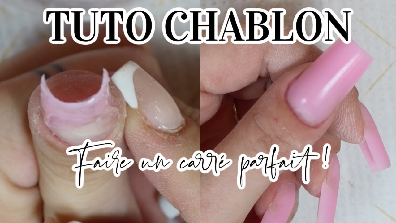 TUTO CHABLON :  CARRÉ PARFAIT EN GEL