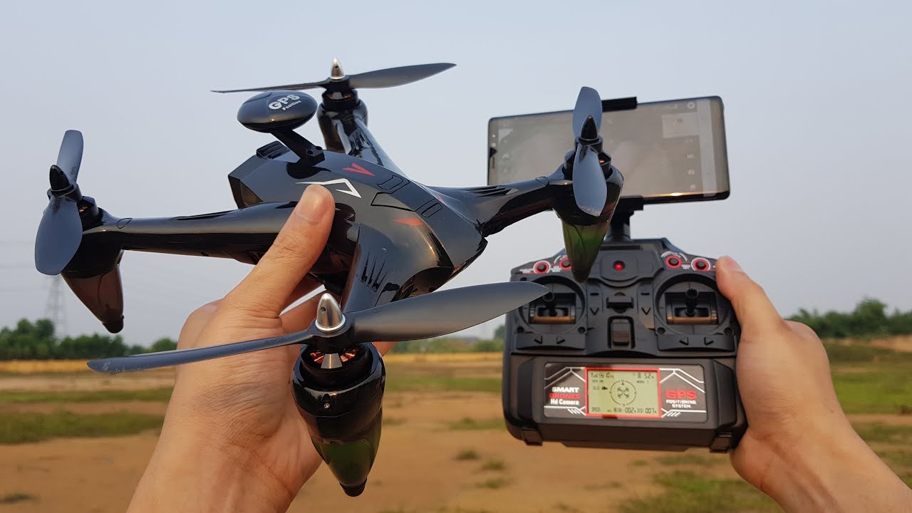 Mở Hộp và bay thử Flycam GW-198 Motor Brushless - GPS - CAM WIFI FPV