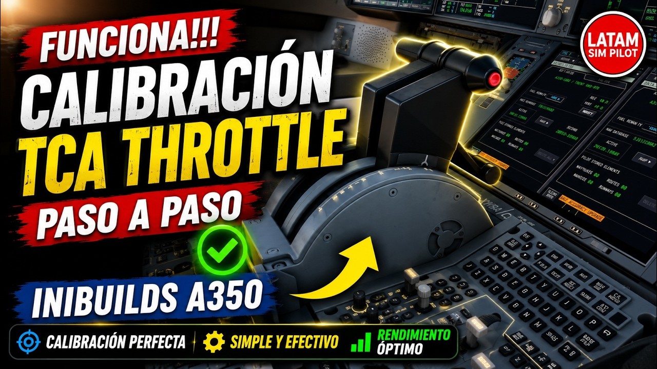 FUNCIONA!!! TCA THROTTLE CALIBRATION PARA INIBUILDS A350 SIMPLE Y EFECTIVO!!! 😍🥰🤩😎
