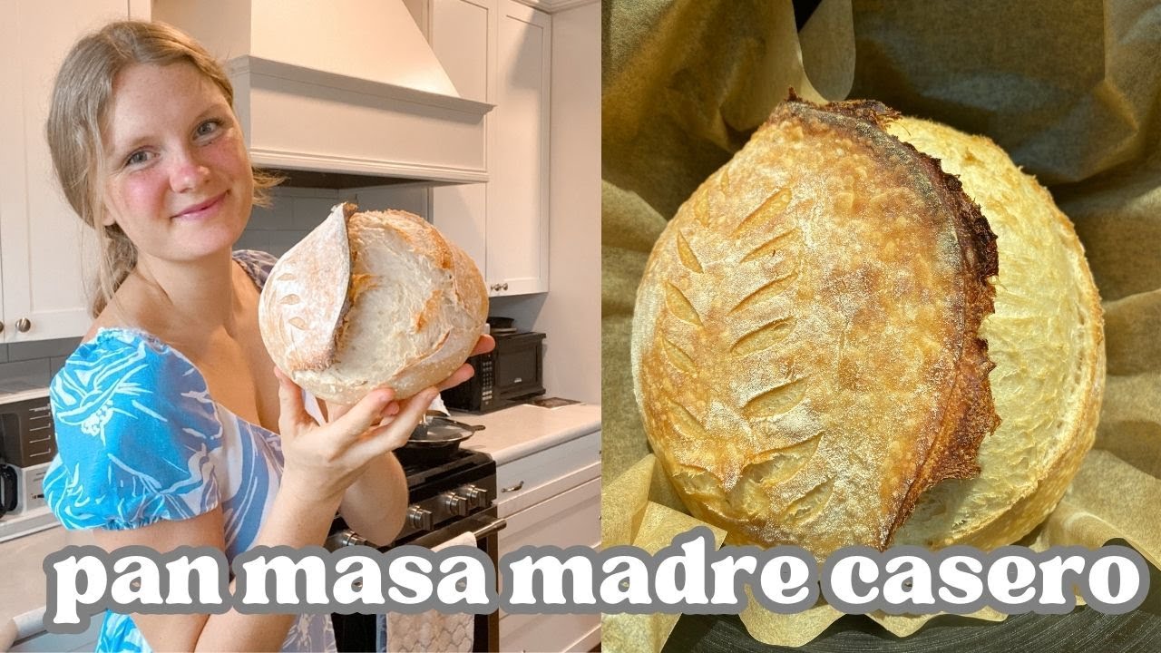 PAN CASERO CON 3 INGREDIENTES! Como hacer un pan masa madre PASO POR PASO 🍞 tutorial y receta f&aacute;cil!