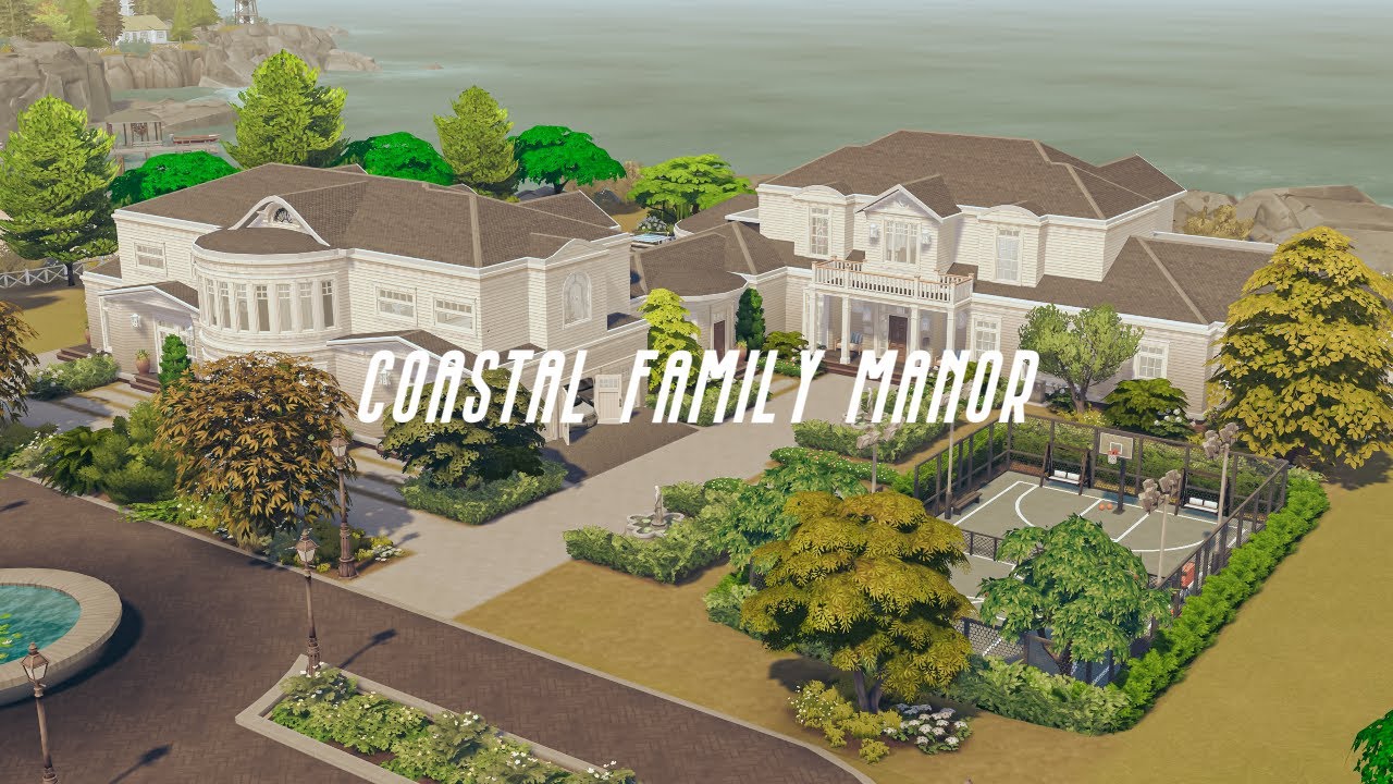 COASTAL FAMILY MANOR | The Sims 4 Stop Motion