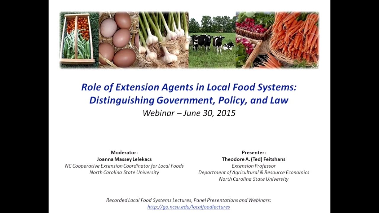 Local Food Systems: Distinguishing Government, Policy, & Law