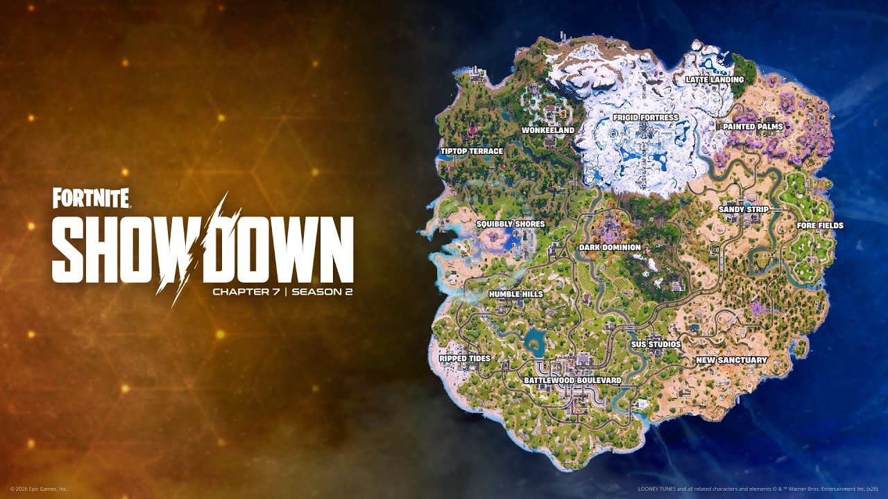 Fortnite Chapter 7 Season 2 Map