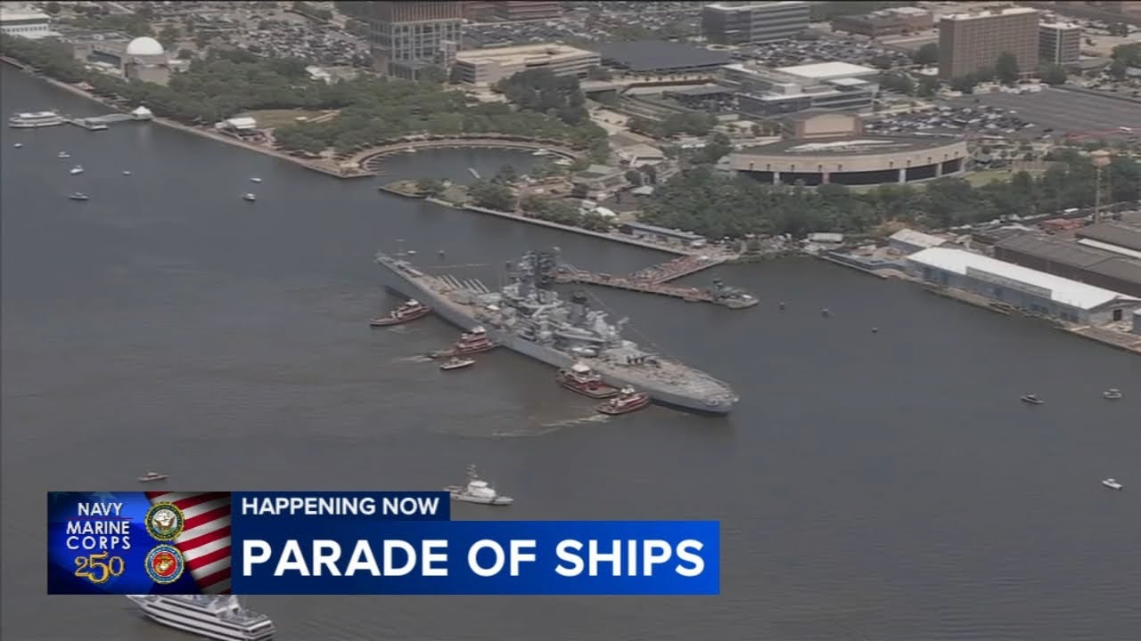 People flock to Delaware River to watch Parade of Ships