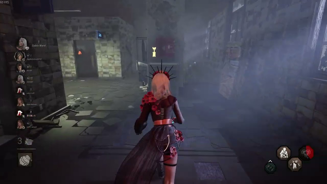 Dead by Daylight gameplay - Sable finds the diluted tonic the last sec (2v8)