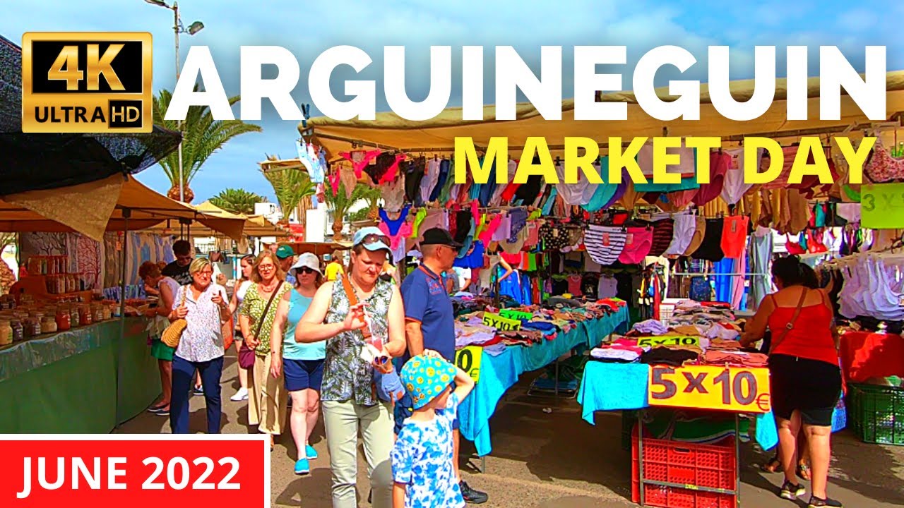 Gran Canaria ARGUINEGUIN Market Day 🇪🇸 June 21, 2022 | From the Market to Las Marañuelas Beach