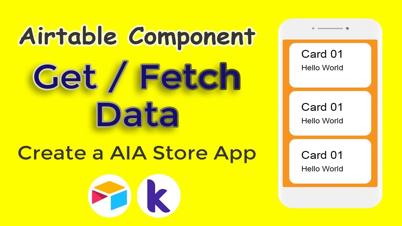 How to Get / Fetch data from Airtable in Kodular | SpreadSheet Component