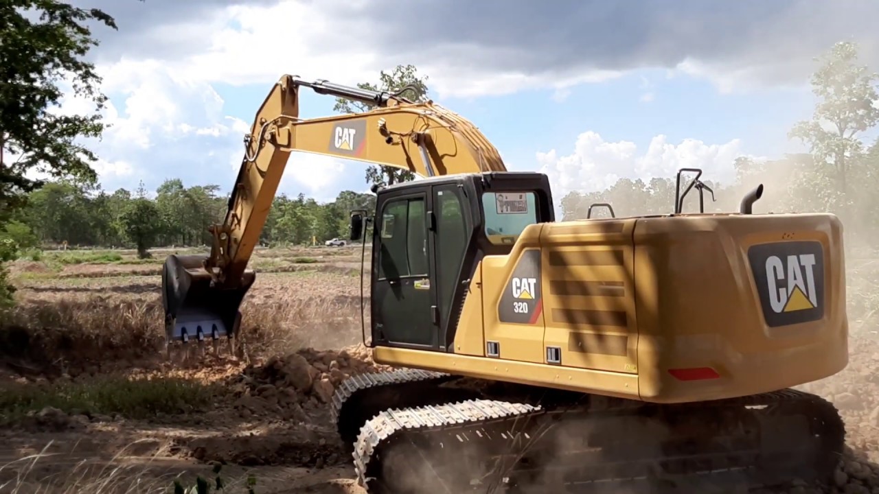 CAT320 NEXT GEN จัดเต็มอุ้มฝุ่นกระจาย งานลอกนา VICTOR 500 แรง ชมไป บ่นไป excavator and truck EP.6905