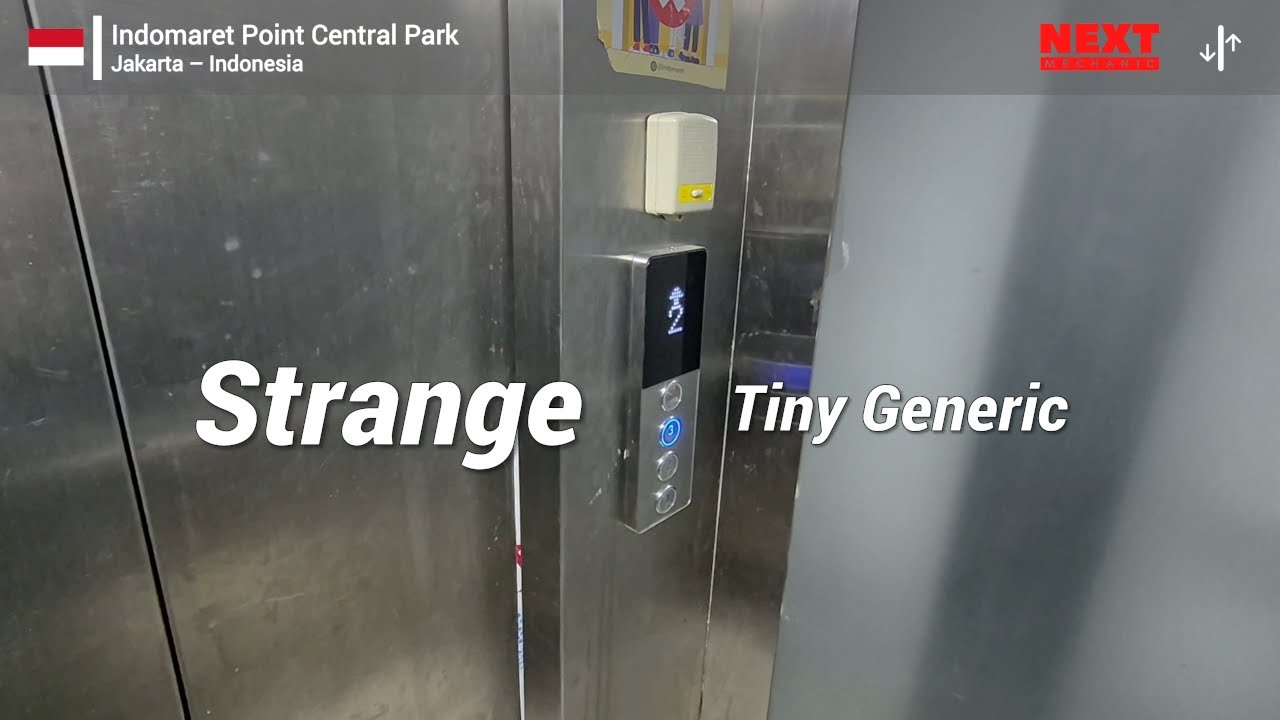Strange Tiny NEXT Elevator | Indomaret Point Central Park, Jakarta, ID