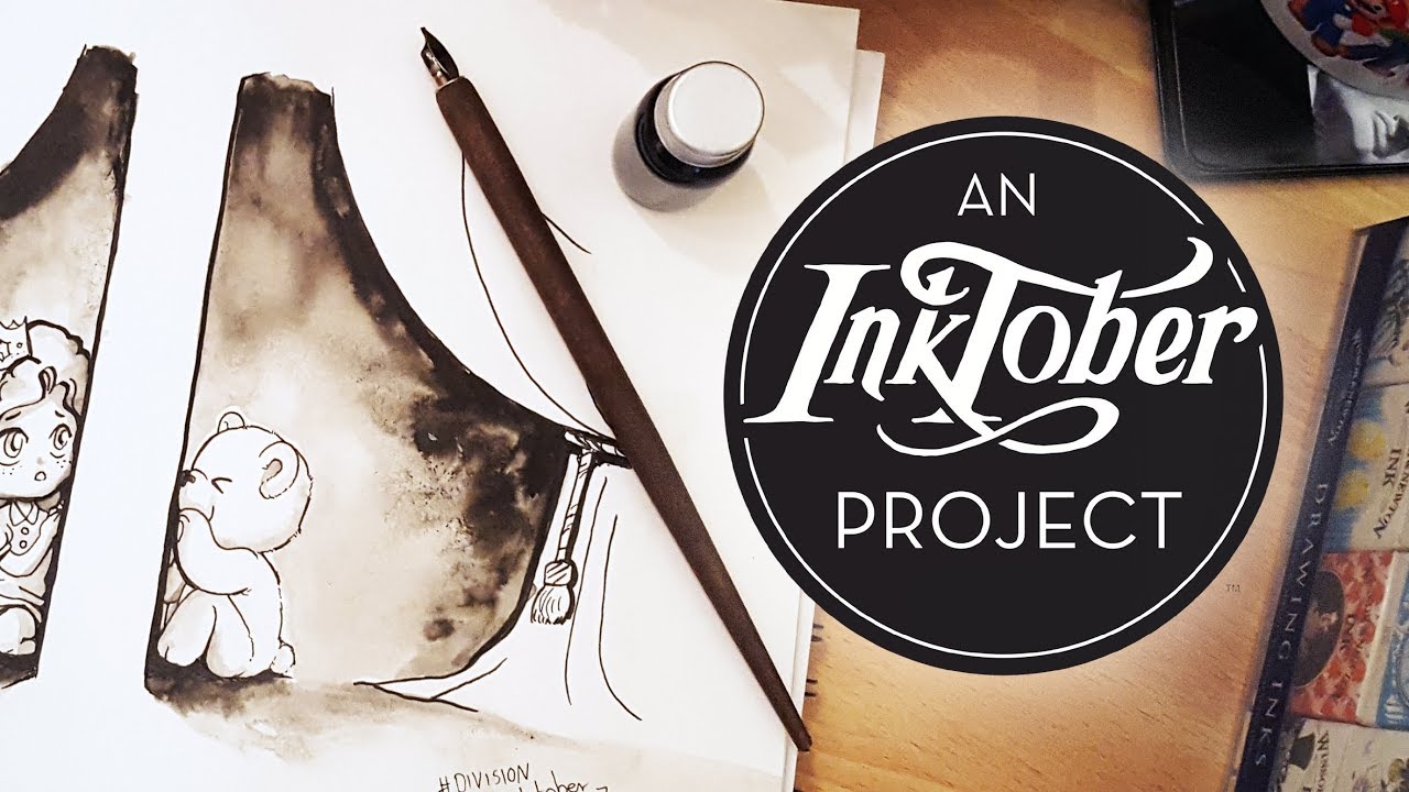 NEUE Tusche f&uuml;r: Inktober 2017 💬 #DIVIDED